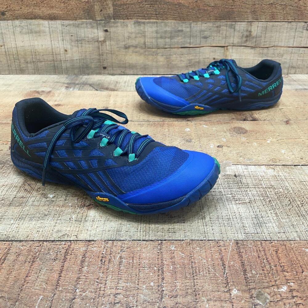 Merrell Barefoot Shoes Womens Size 8 38.5 Blue Mesh Running Sneaker J066490